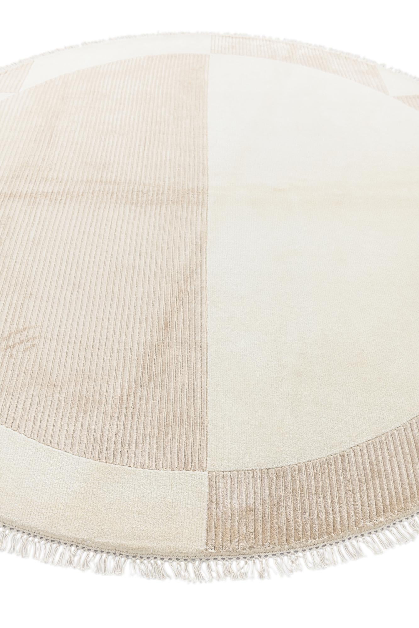6' 6 x 6' 6 Hand Knotted Darya Wool Round Rug