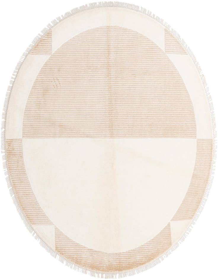 Detail image of 6' 6 x 6' 6 Hand Knotted Darya Wool Round Rug