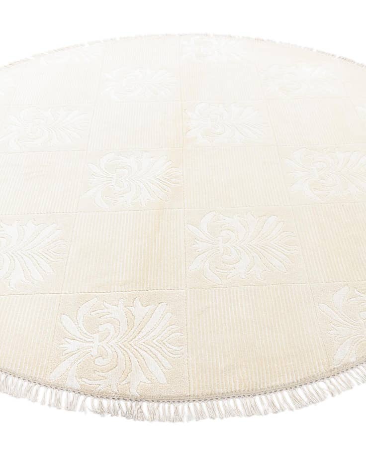 Detail image of 6' 6 x 6' 6  Hand Knotted Darya Wool Round Rug