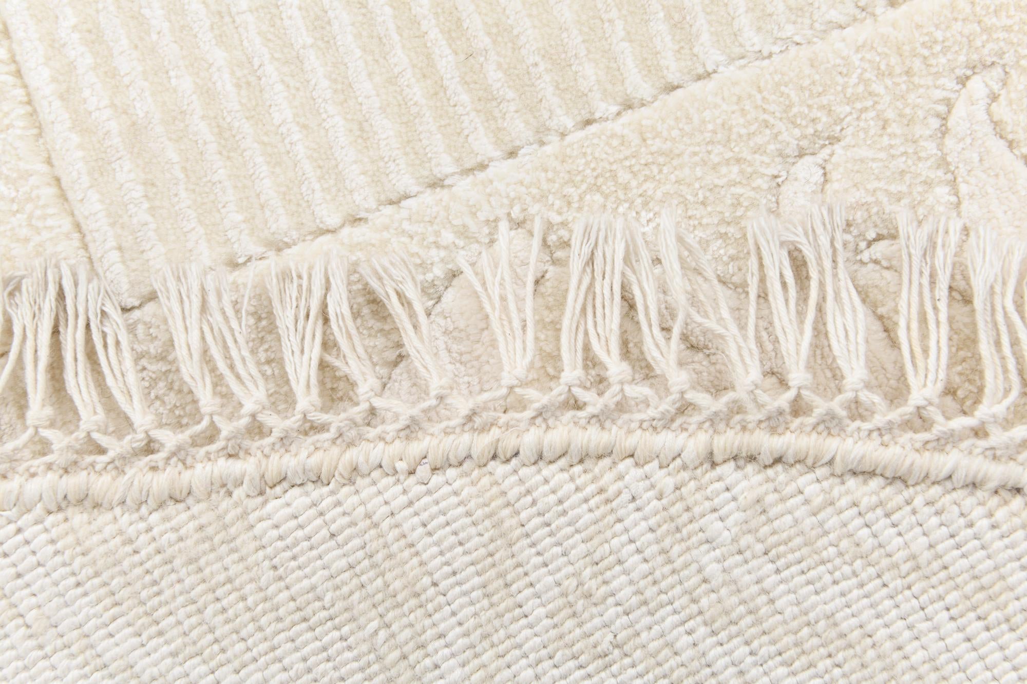 6' 6 x 6' 6 Hand Knotted Darya Wool Round Rug