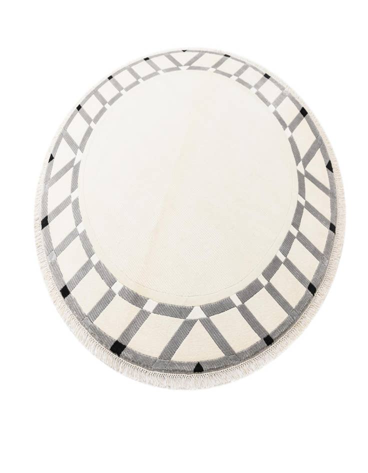 Detail image of 6' 7 x 6' 7  Hand Knotted Darya Wool Round Rug