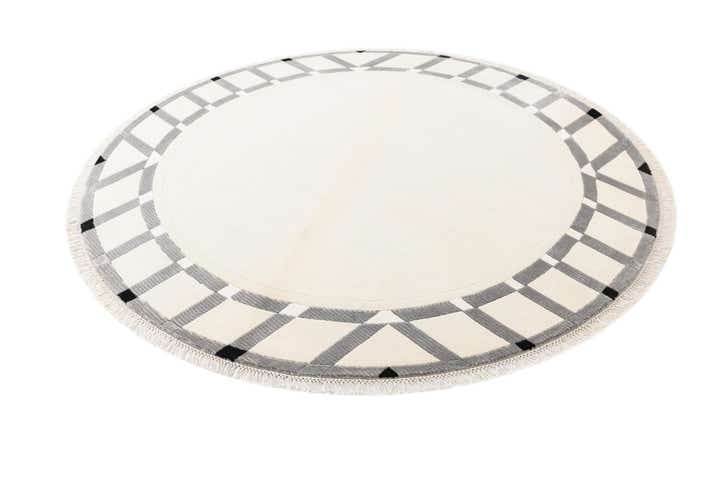 6' 7 x 6' 7 Hand Knotted Darya Wool Round Rug