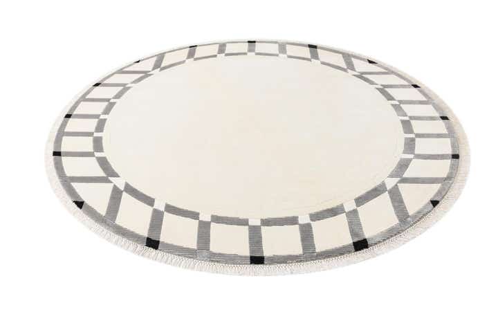 6' 7 x 6' 7 Hand Knotted Darya Wool Round Rug