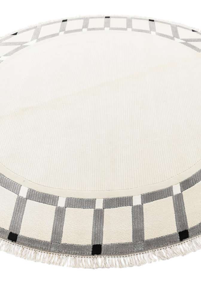 6' 7 x 6' 7 Hand Knotted Darya Wool Round Rug