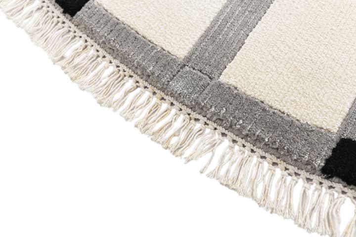 6' 7 x 6' 7 Hand Knotted Darya Wool Round Rug