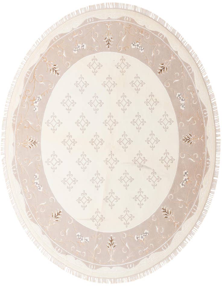 Detail image of 8' 4 x 8' 4 Hand Knotted Darya Wool Round Rug