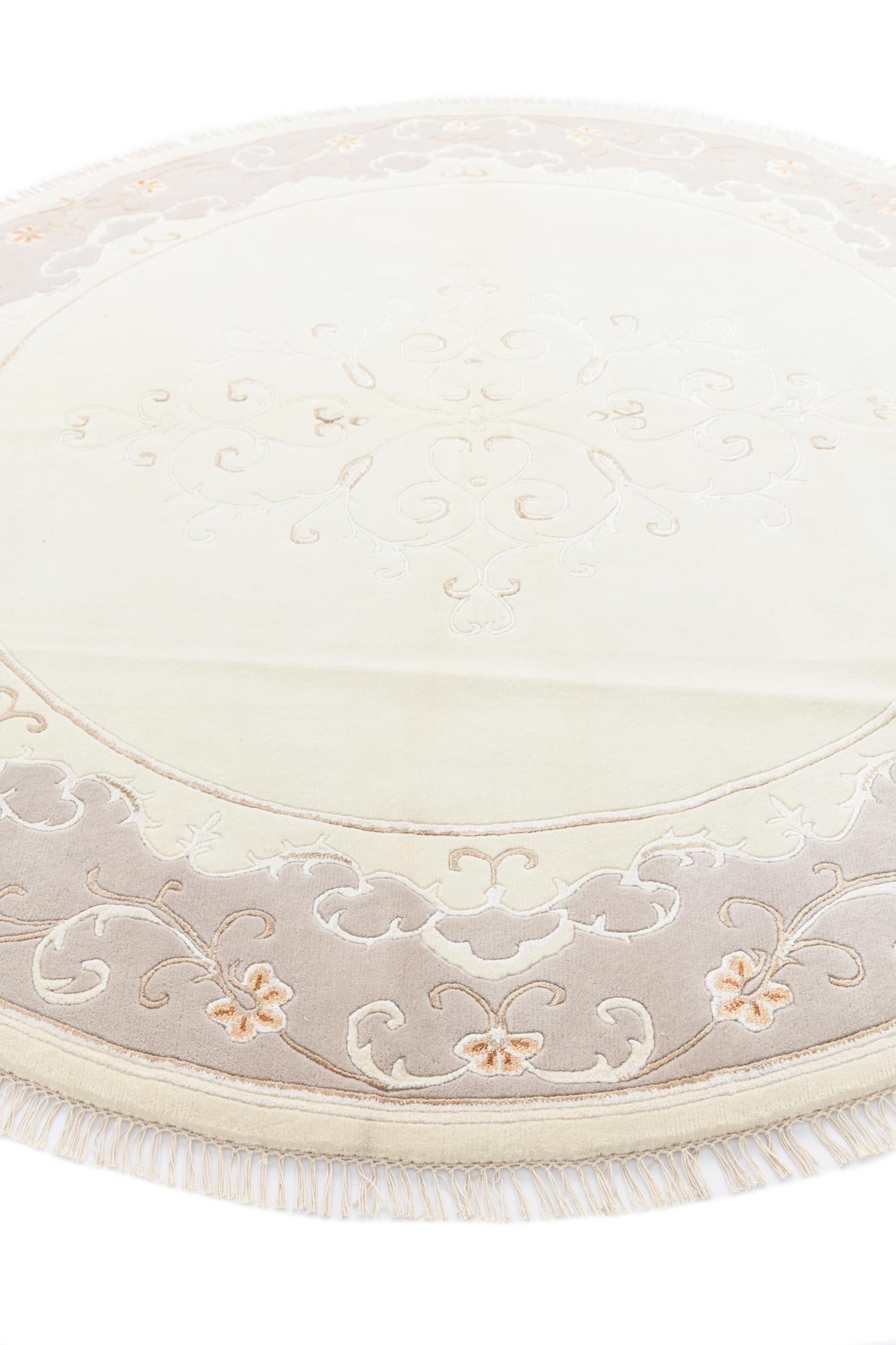 8' 3 x 8' 3 Hand Knotted Darya Wool Round Rug