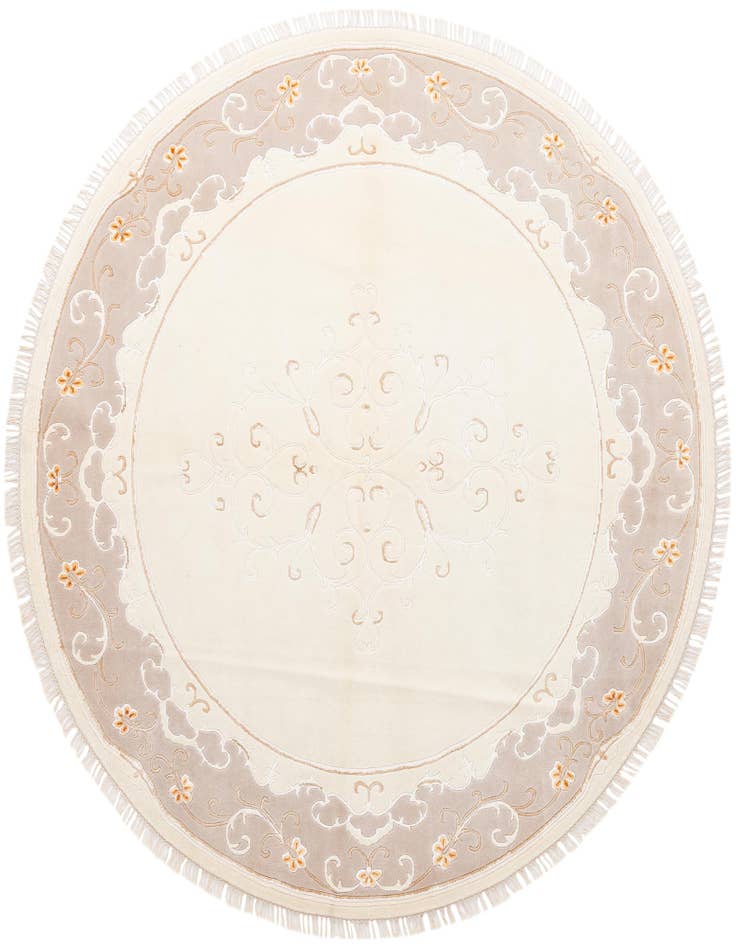 Detail image of 8' 3 x 8' 3 Hand Knotted Darya Wool Round Rug