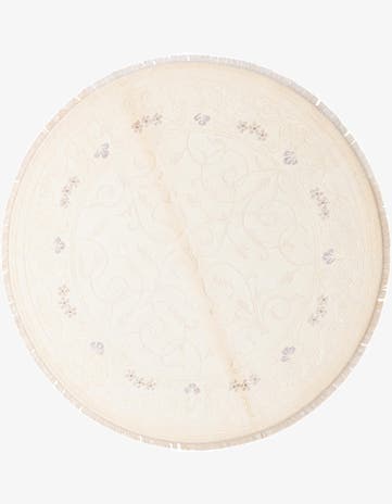 6' 7 x 6' 7 Hand Knotted Darya Wool Round Rug