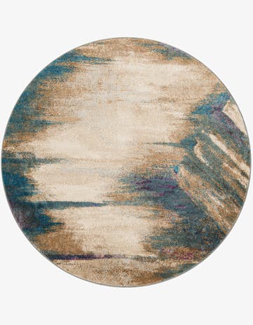 Beige Delilah Round Rug