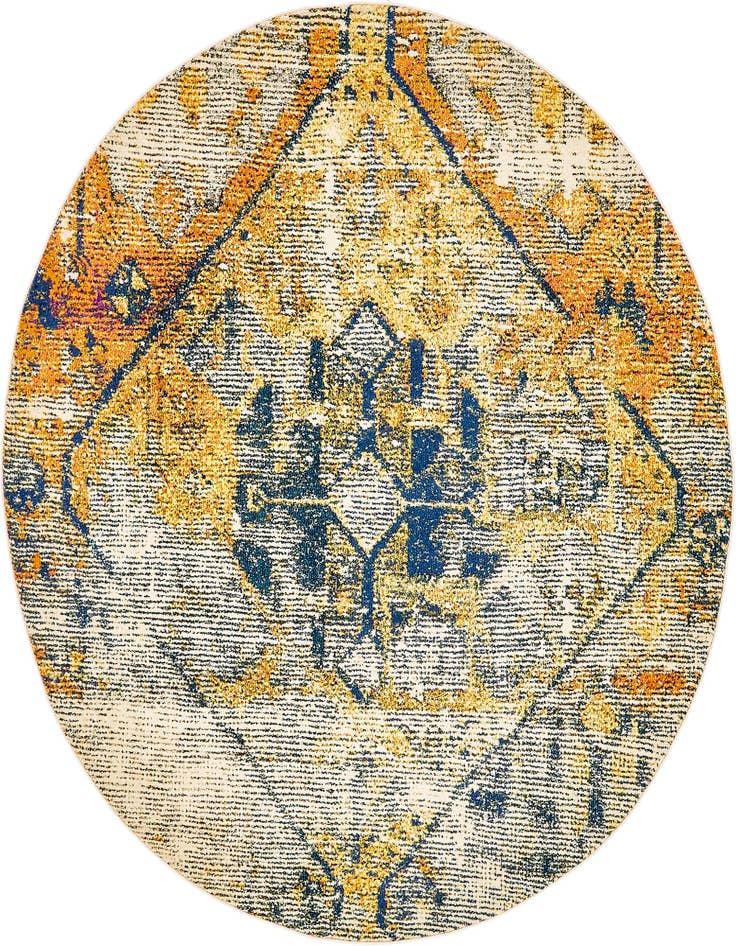 Detail image of 8' x 8' Washable El Paso Round Rug