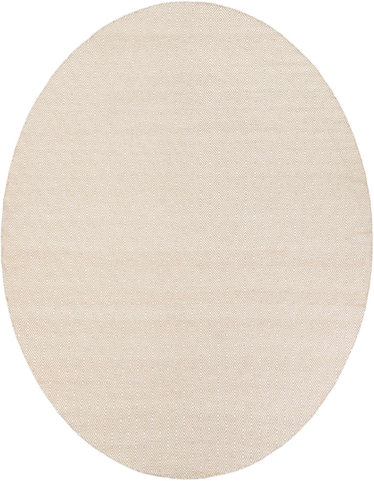 10' x 10' Hand Woven Geo Trellis Flatweave Round Rug