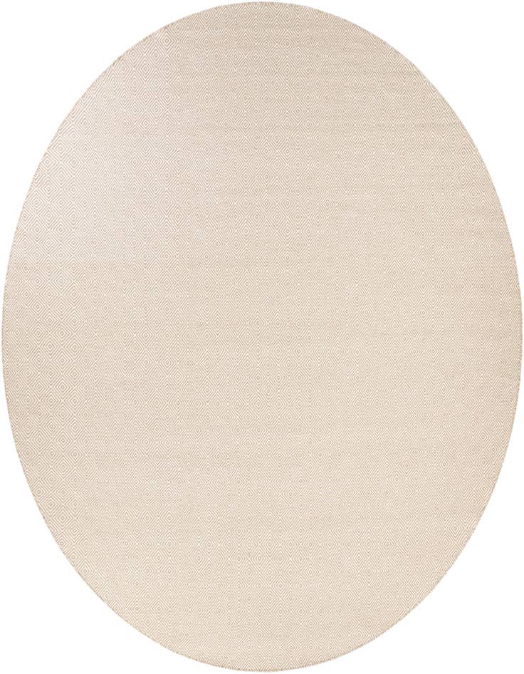 Detail image of 12' x 12' Hand Woven Geo Trellis Flatweave Round Rug