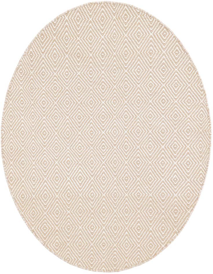 Detail image of 4' 1 x 4' 1 Hand Woven Geo Trellis Flatweave Round Rug
