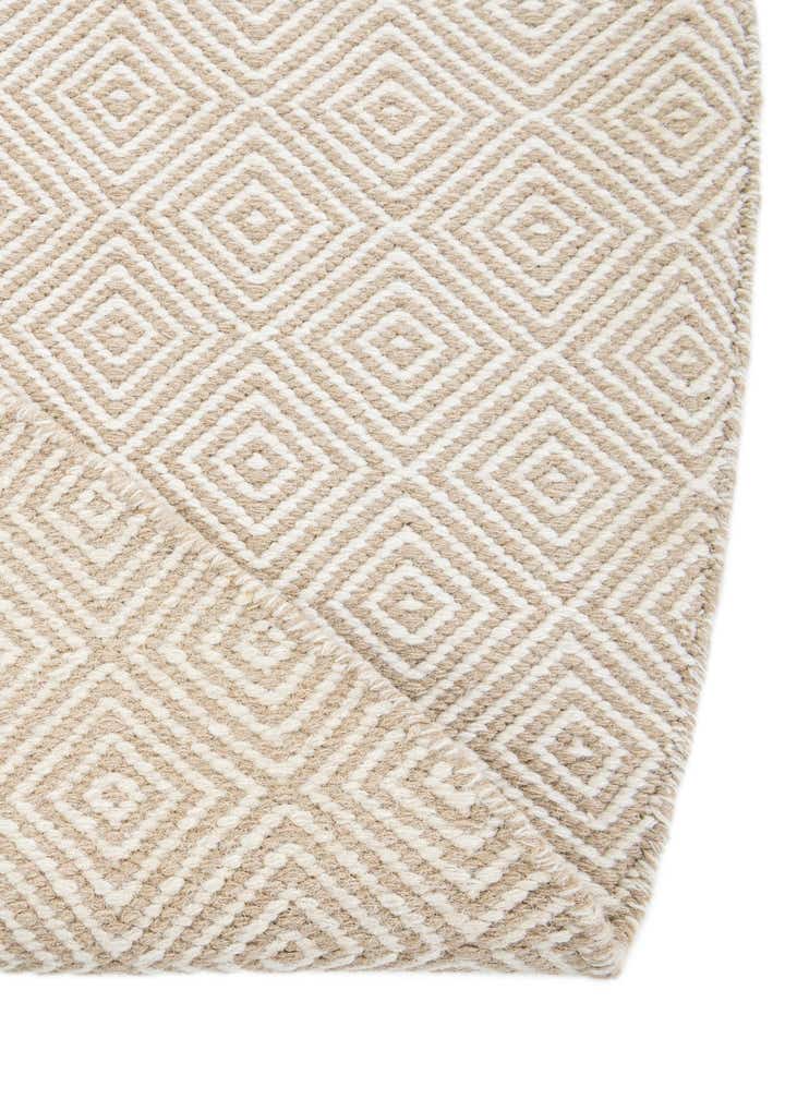 7' 10 x 7' 10 Hand Woven Geo Trellis Flatweave Round Rug