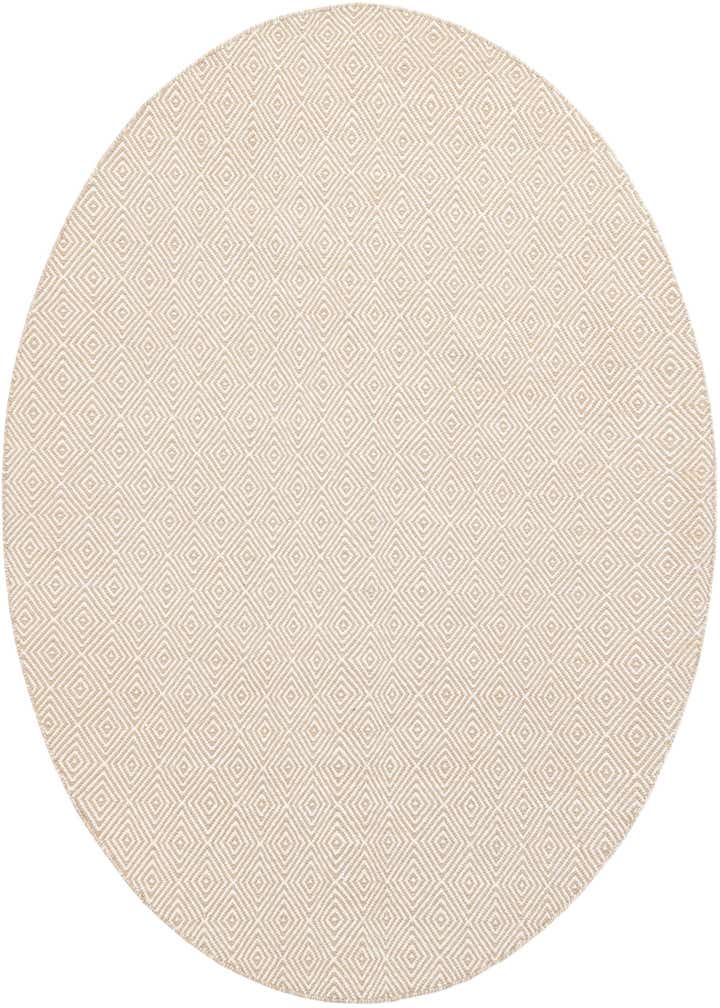 6' 1 x 6' 1 Hand Woven Geo Trellis Flatweave Round Rug