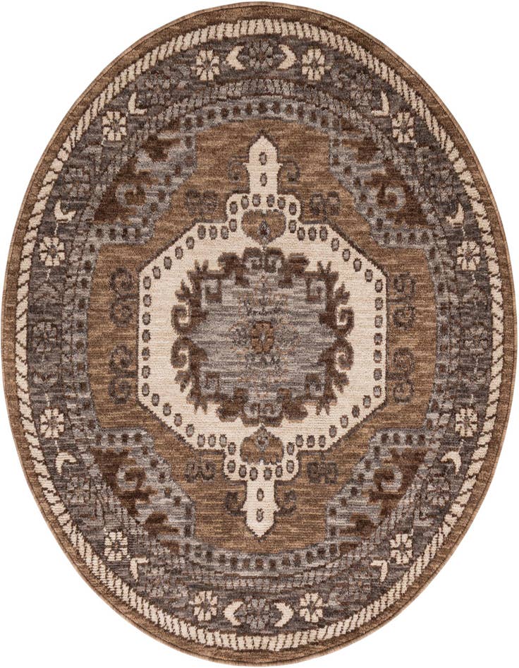 Detail image of 5' x 5' Grand Tradition Round Rug