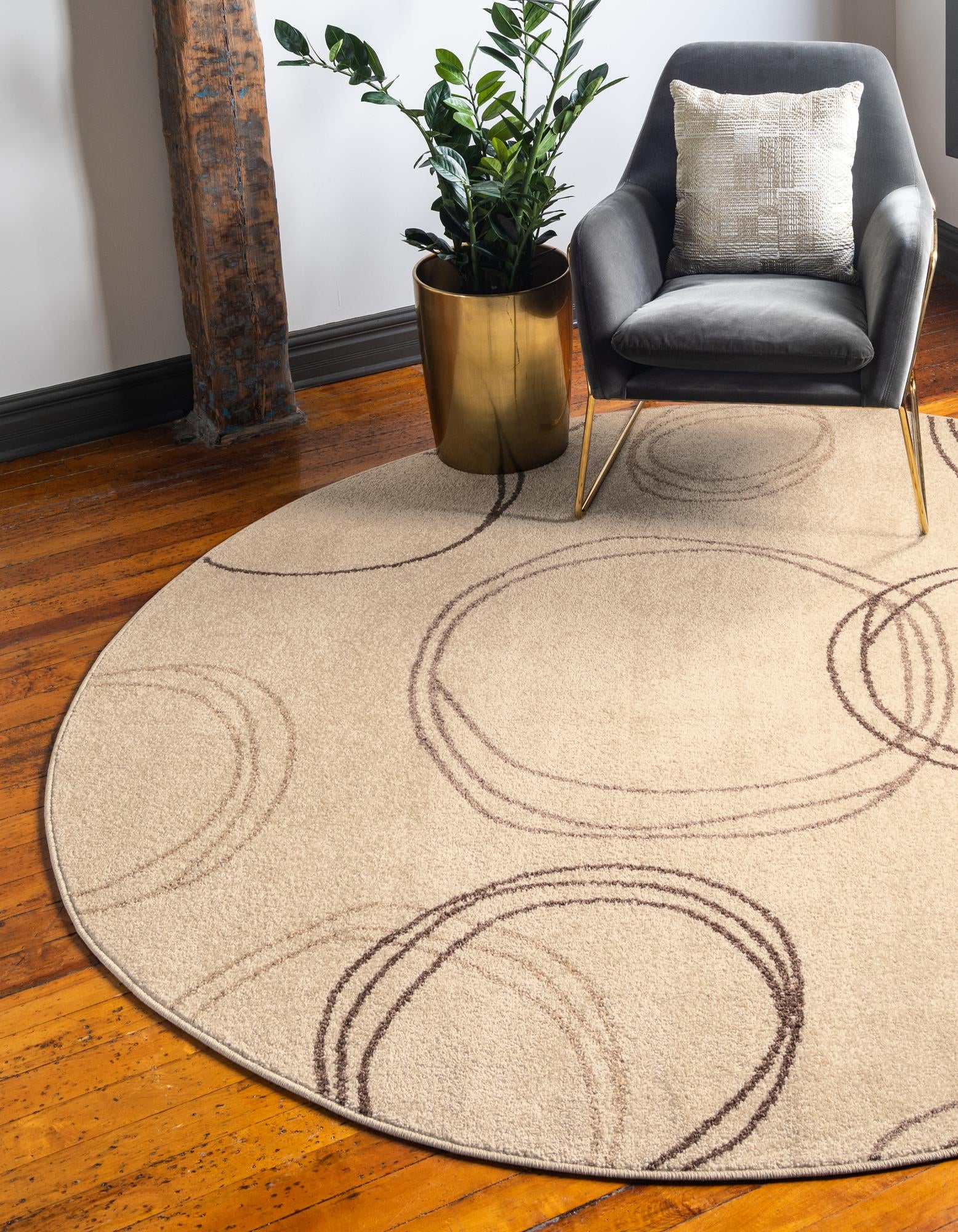 3' 3 x 3' 3 Harvest Round Rug