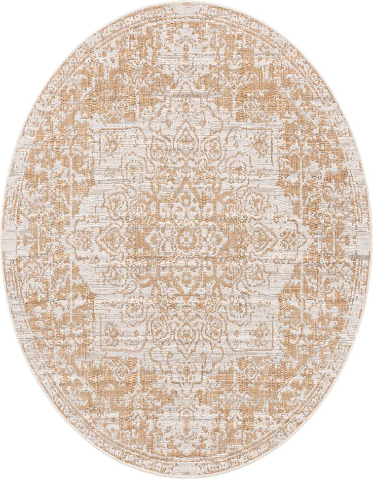 Detail image of 6' 7 x 6' 7 Easy-Clean Jill Zarin Dubai Indoor / Outdoor Round Rug