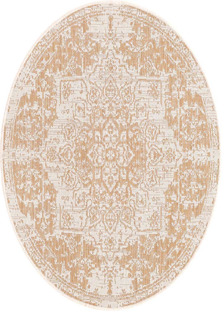 4' x 4' Easy-Clean Jill Zarin Dubai Indoor / Outdoor Round Rug