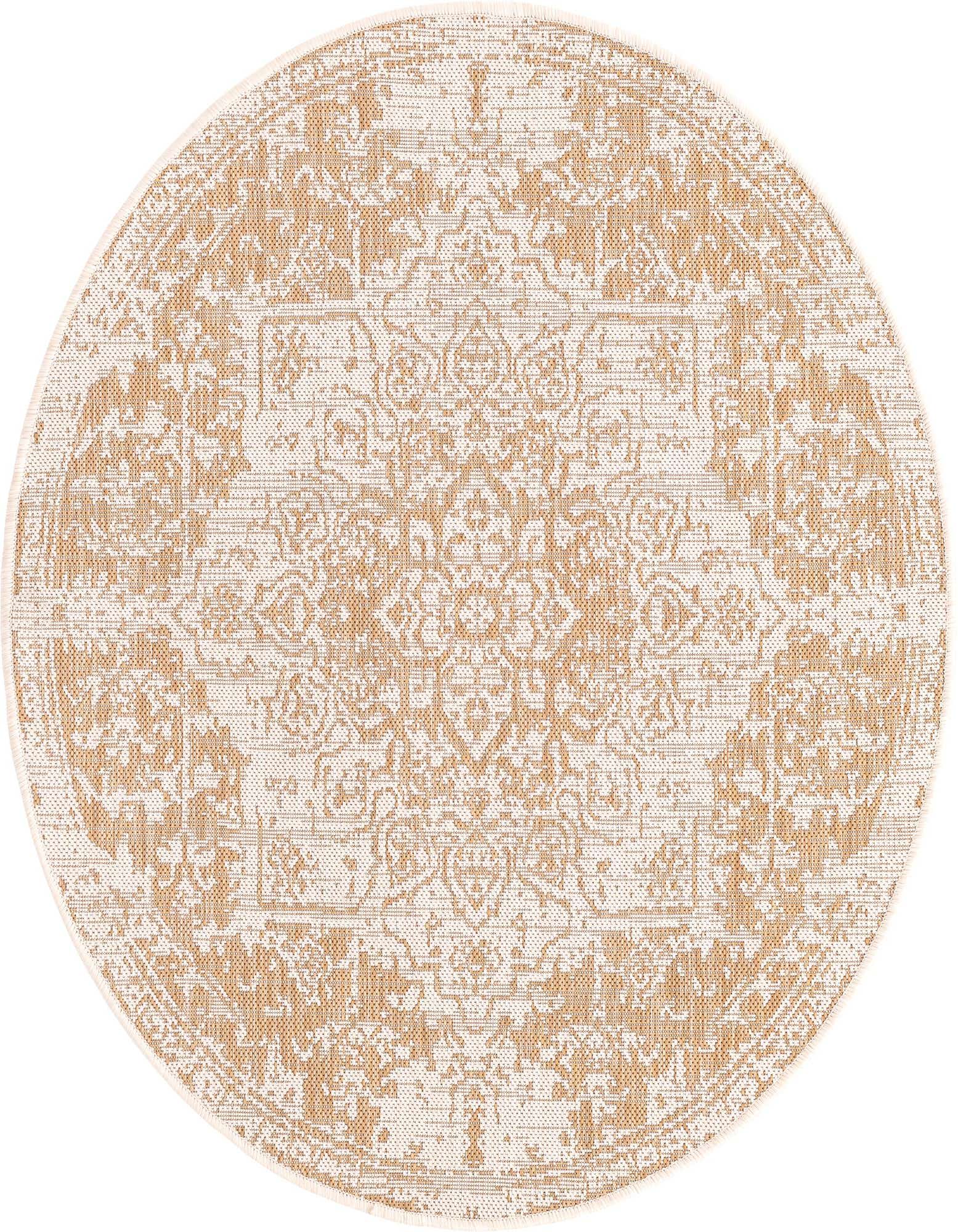 4' x 4' Easy-Clean Jill Zarin Dubai Indoor / Outdoor Round Rug