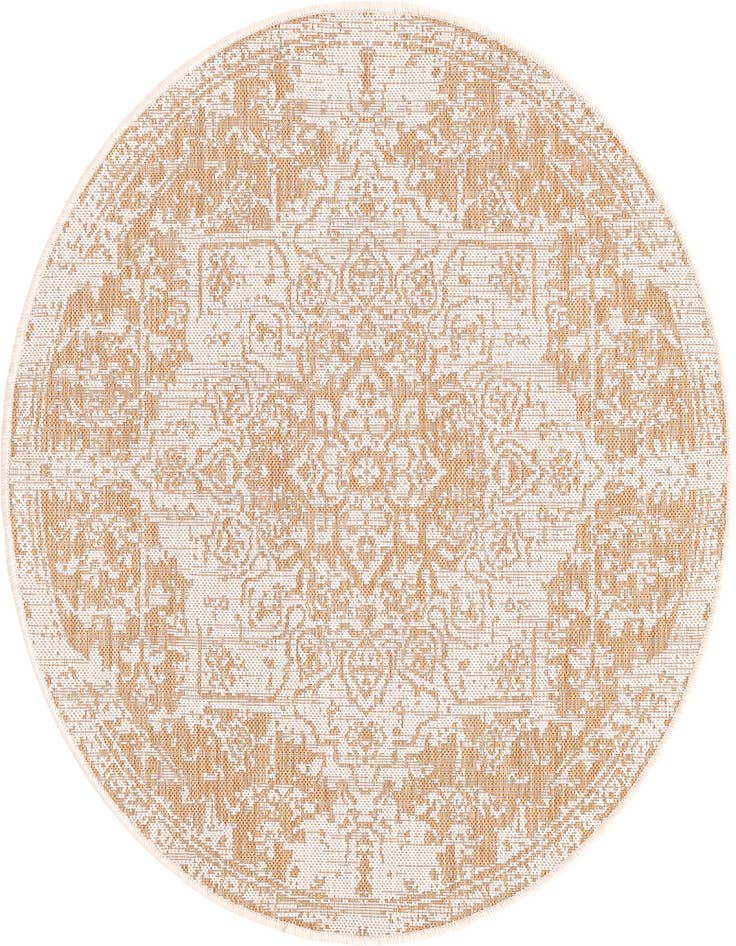 Detail image of 4' x 4' Easy-Clean Jill Zarin Dubai Indoor / Outdoor Round Rug
