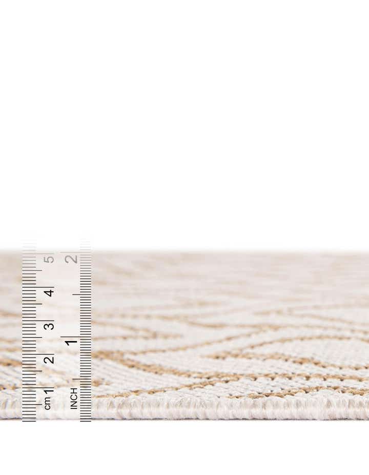 4' x 4' Easy-Clean Jill Zarin Turks and Caicos Indoor / Outdoor Round Rug