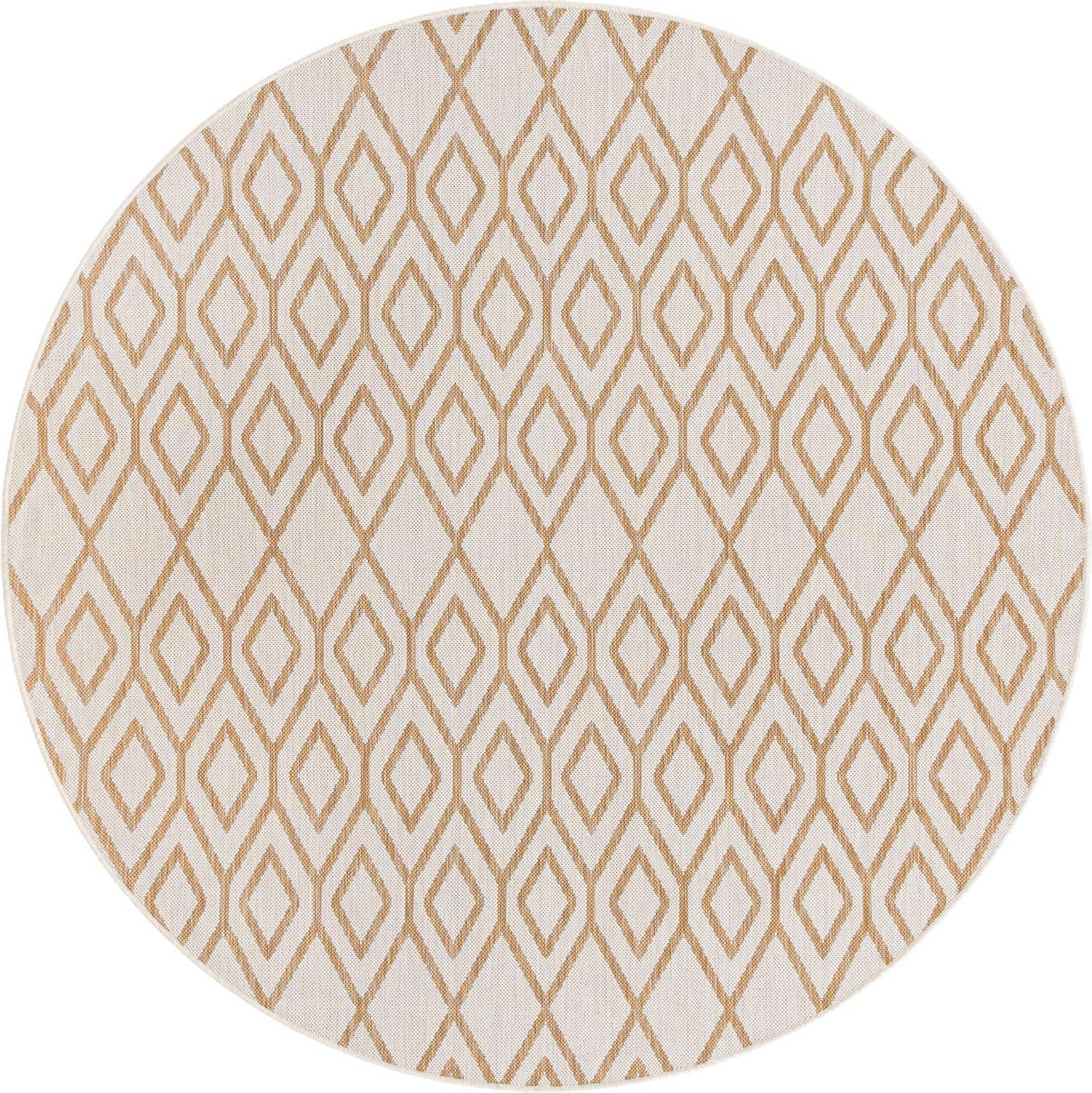 6' 7 x 6' 7 Easy-Clean Jill Zarin Turks and Caicos Indoor / Outdoor Round Rug