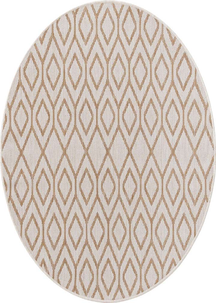 4' x 4' Easy-Clean Jill Zarin Turks and Caicos Indoor / Outdoor Round Rug