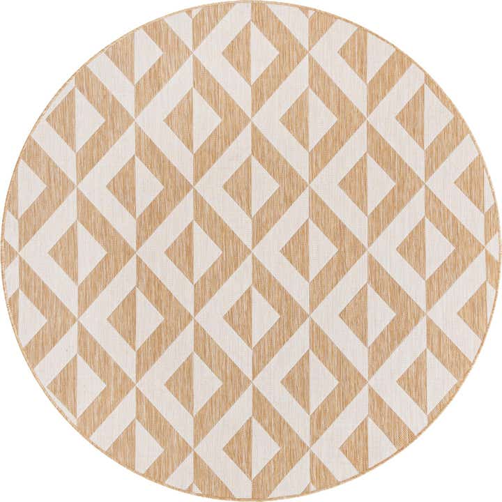 6' 7 x 6' 7 Easy-Clean Jill Zarin Napa Indoor / Outdoor Round Rug