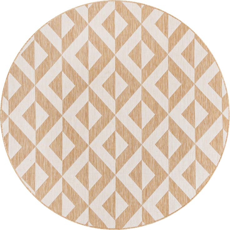 Detail image of 6' 7 x 6' 7 Easy-Clean Jill Zarin Napa Indoor / Outdoor Round Rug