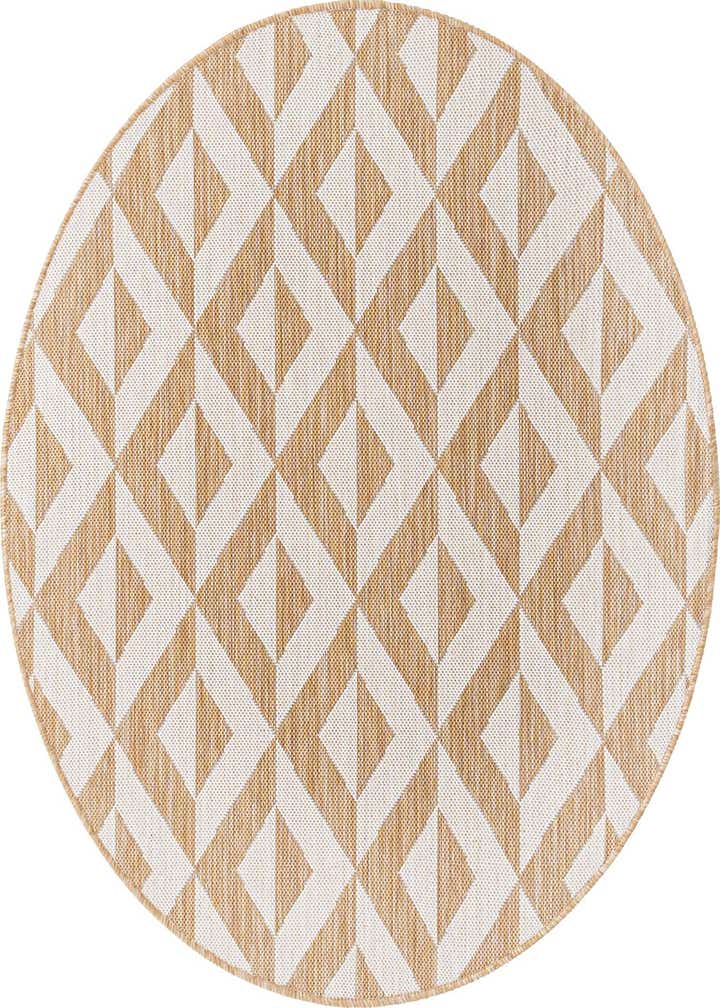 4' x 4' Easy-Clean Jill Zarin Napa Indoor / Outdoor Round Rug