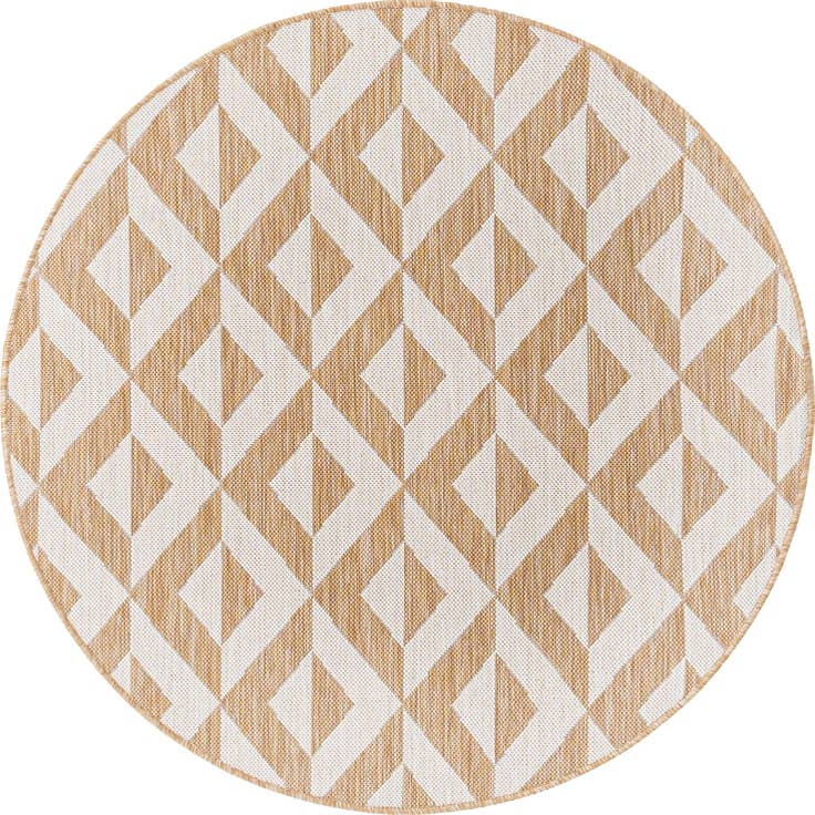 Detail image of 4' x 4' Easy-Clean Jill Zarin Napa Indoor / Outdoor Round Rug