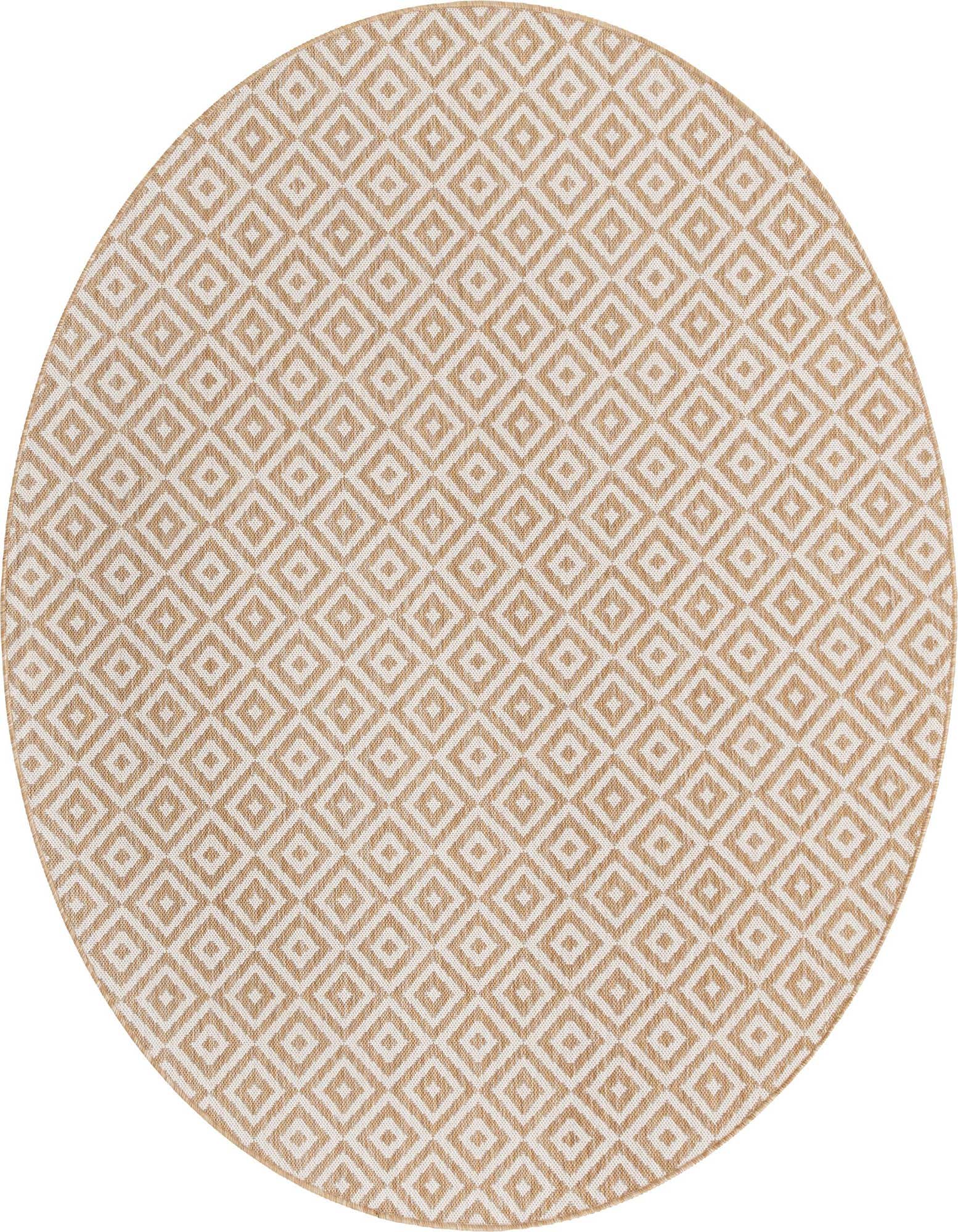 6' 7 x 6' 7 Easy-Clean Jill Zarin Costa Rica Indoor / Outdoor Round Rug