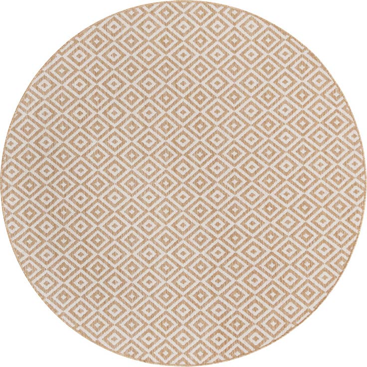 Detail image of 6' 7 x 6' 7 Easy-Clean Jill Zarin Costa Rica Indoor / Outdoor Round Rug