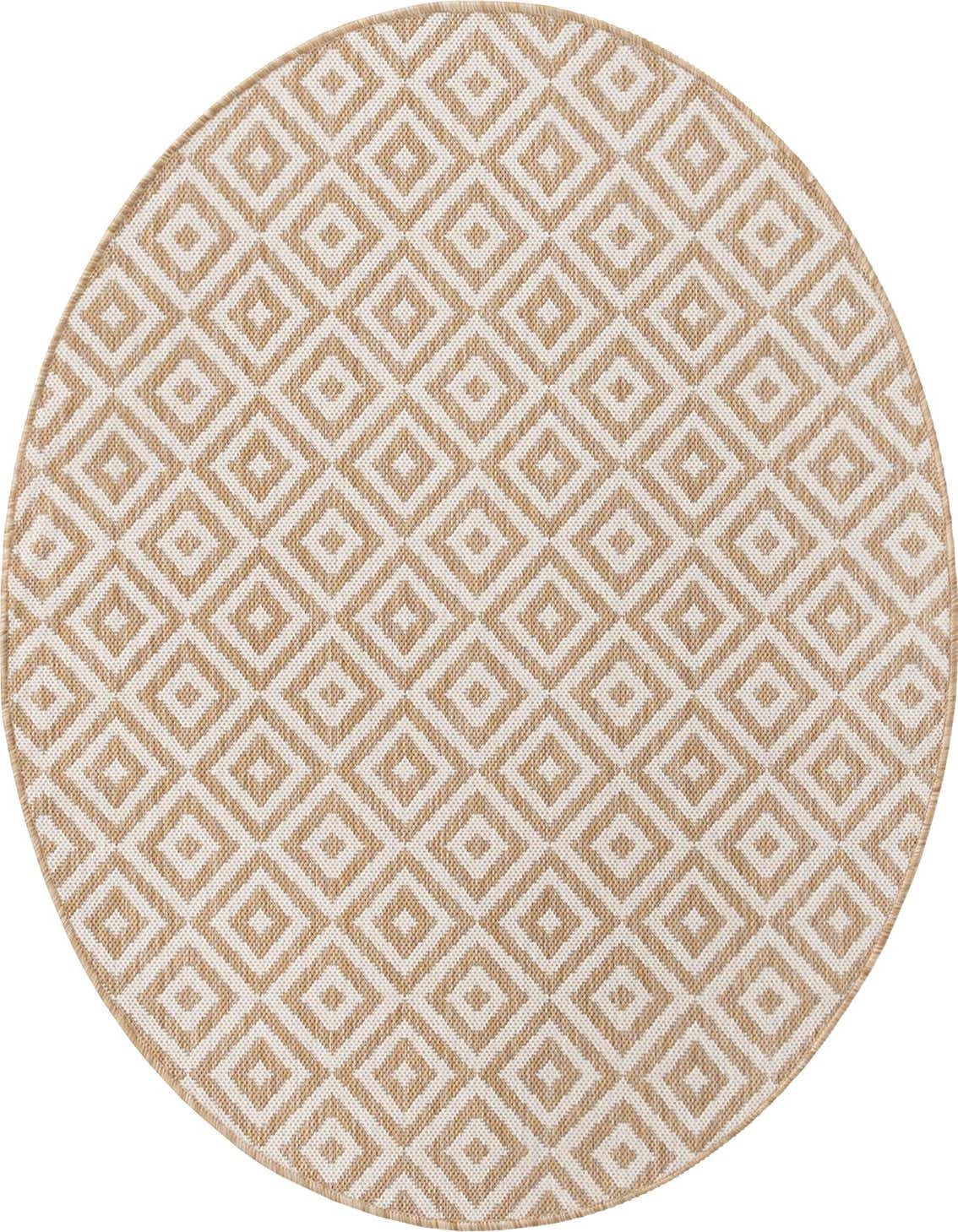 4' x 4' Easy-Clean Jill Zarin Costa Rica Indoor / Outdoor Round Rug