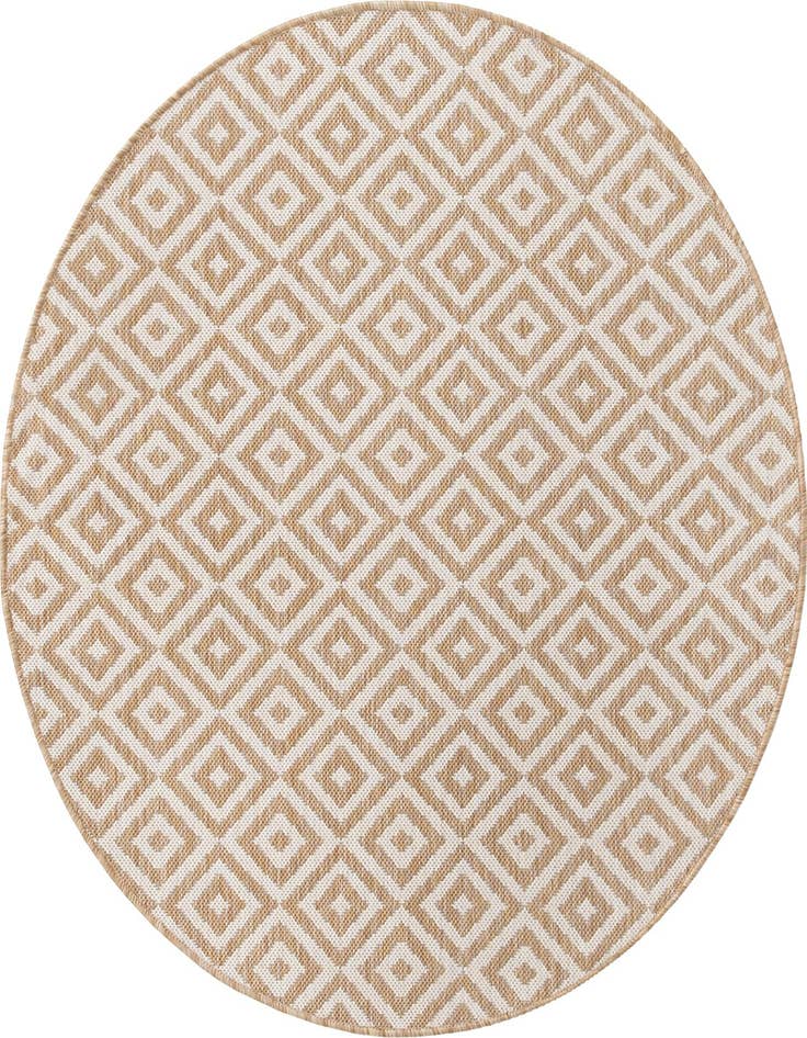 Detail image of 4' x 4' Easy-Clean Jill Zarin Costa Rica Indoor / Outdoor Round Rug