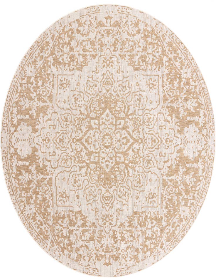 Detail image of 10' 8 x 10' 8 Easy-Clean Jill Zarin Dubai Indoor / Outdoor Round Rug