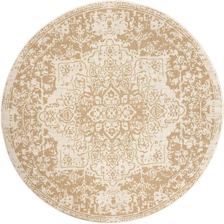 7' x 7' Easy-Clean Jill Zarin Indoor / Outdoor Round Rug