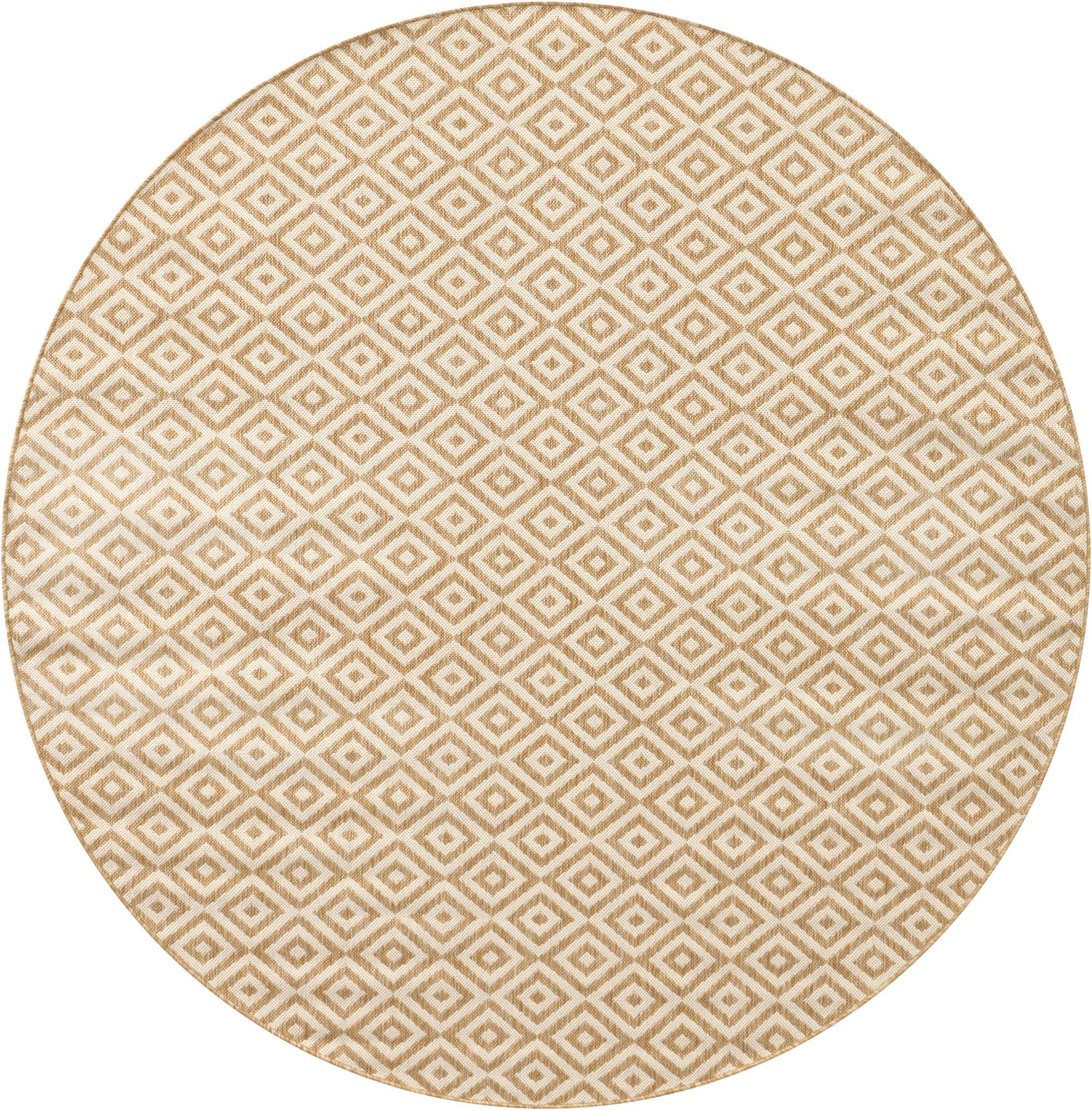 7' x 7'  Washable Jill Zarin Indoor / Outdoor Round Rug