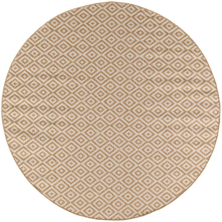 7' x 7' Easy-Clean Jill Zarin Indoor / Outdoor Round Rug