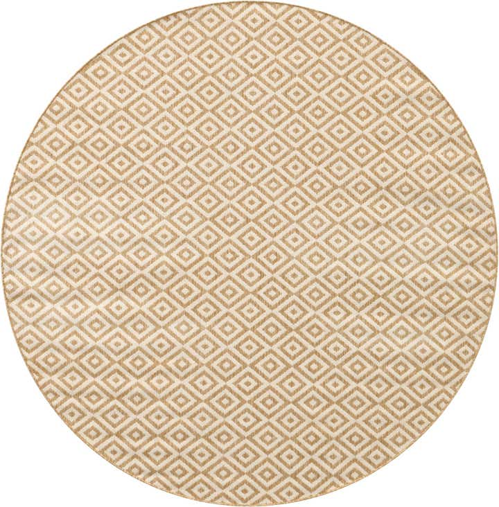 7' x 7' Easy-Clean Jill Zarin Indoor / Outdoor Round Rug