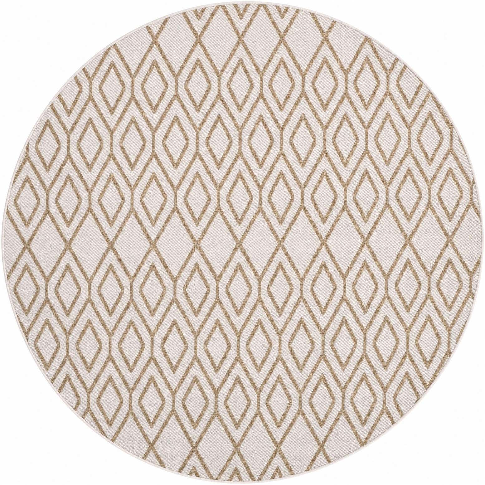 7' x 7' Easy-Clean Jill Zarin Indoor / Outdoor Round Rug