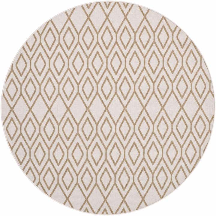 7' x 7' Easy-Clean Jill Zarin Indoor / Outdoor Round Rug
