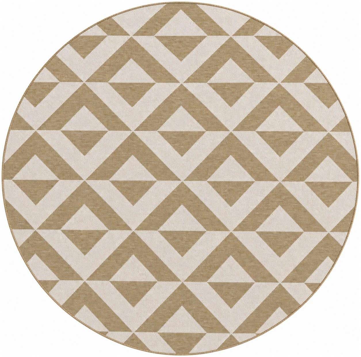 7' x 7' Easy-Clean Jill Zarin Indoor / Outdoor Round Rug