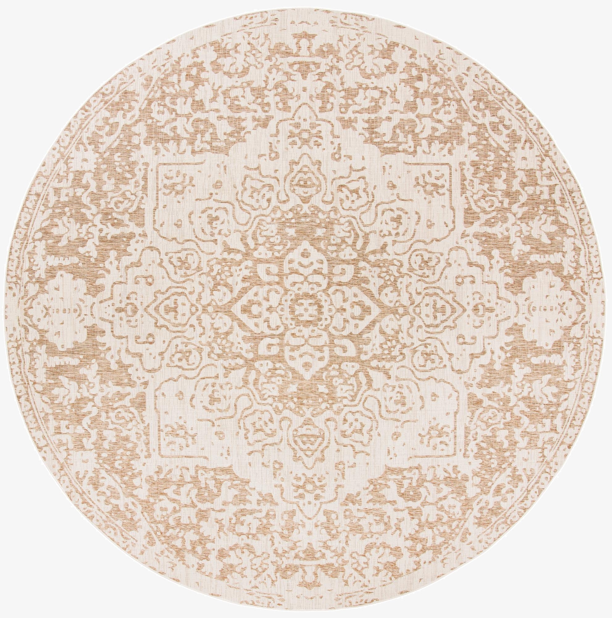 Primary image 13' x 13'  Washable Jill Zarin Dubai Indoor / Outdoor Round Rug
