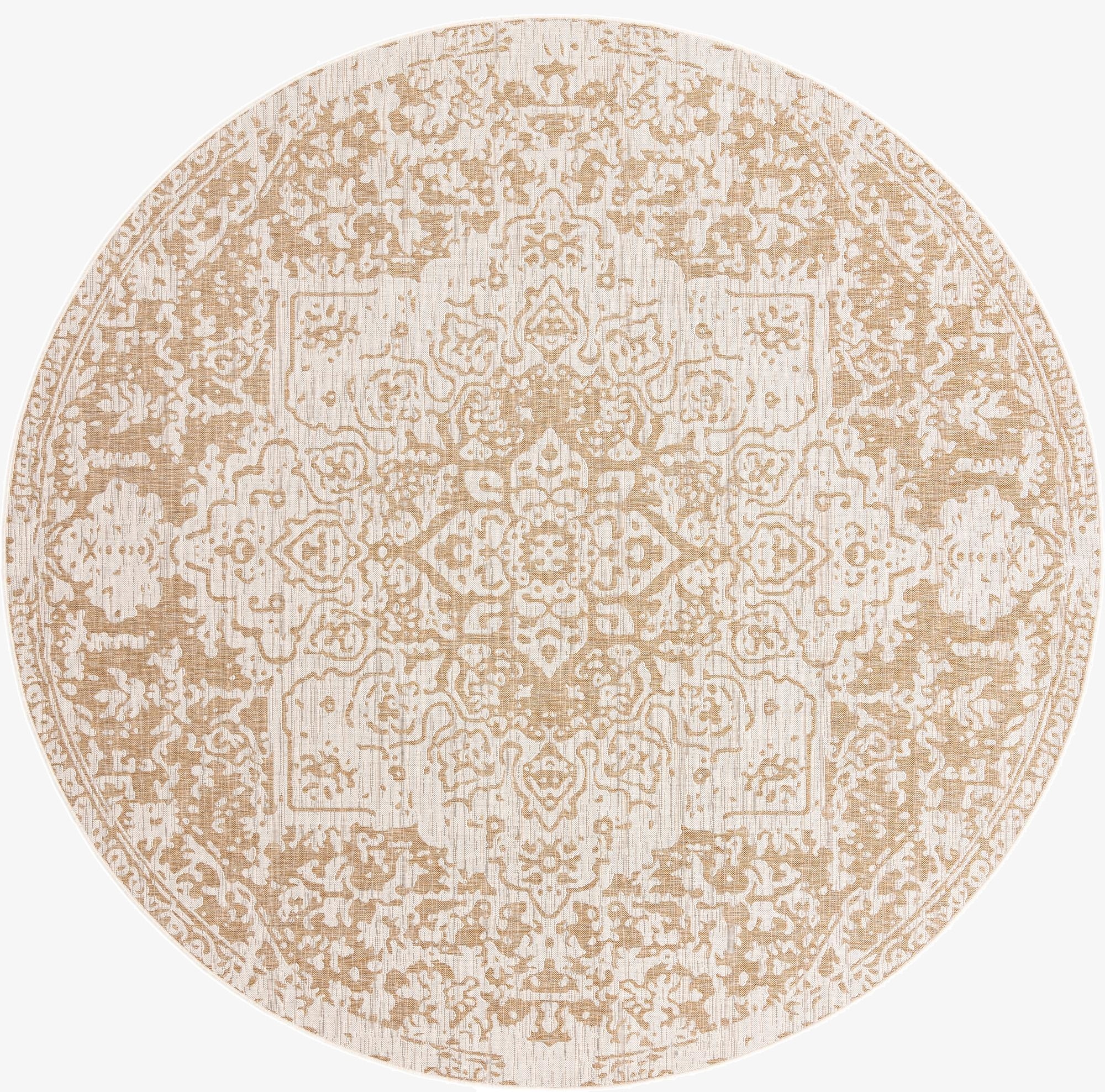 10' 8 x 10' 8  Washable Jill Zarin Dubai Indoor / Outdoor Round Rug