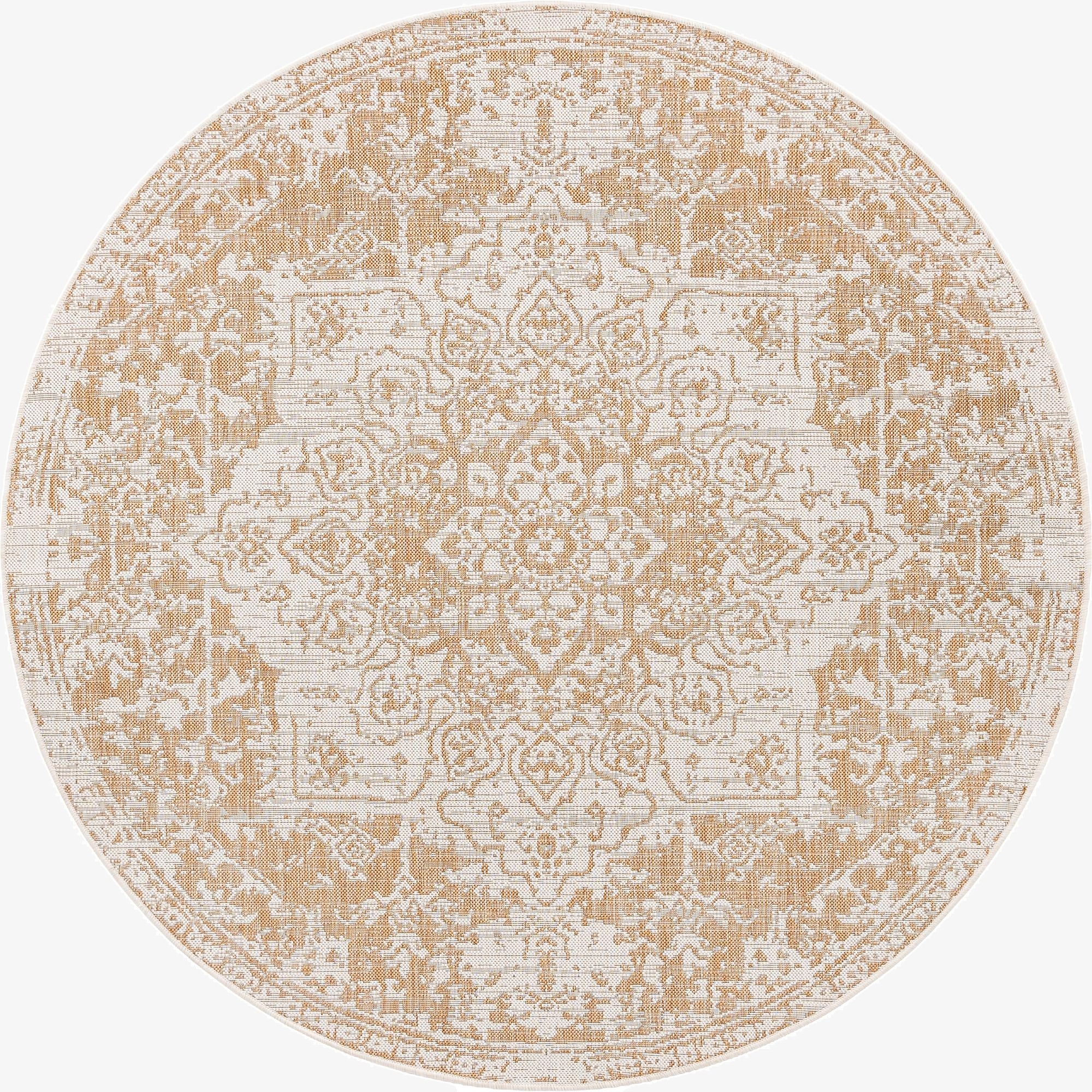 6' 7 x 6' 7  Washable Jill Zarin Dubai Indoor / Outdoor Round Rug