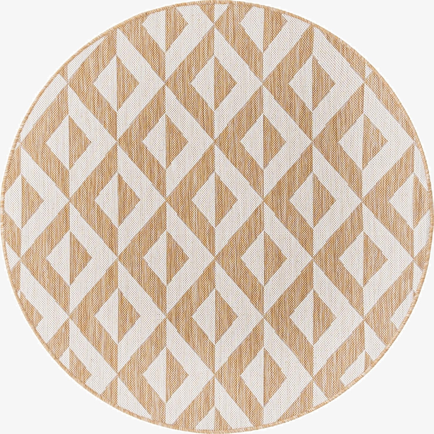 4' x 4'  Washable Jill Zarin Napa Indoor / Outdoor Round Rug