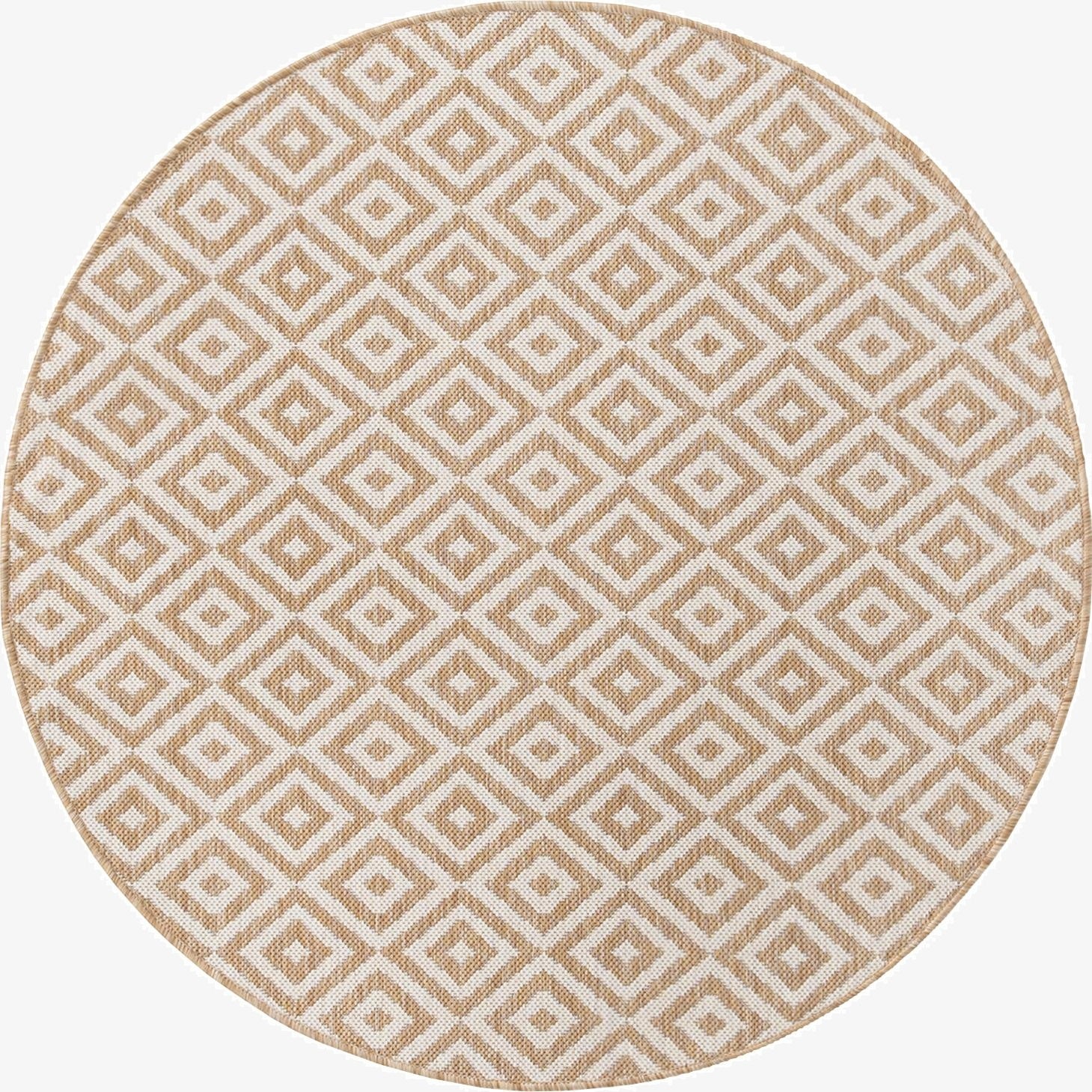 4' x 4'  Washable Jill Zarin Costa Rica Indoor / Outdoor Round Rug
